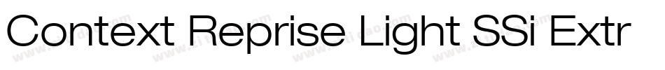 Context Reprise Light SSi Extra Light Italic字体转换